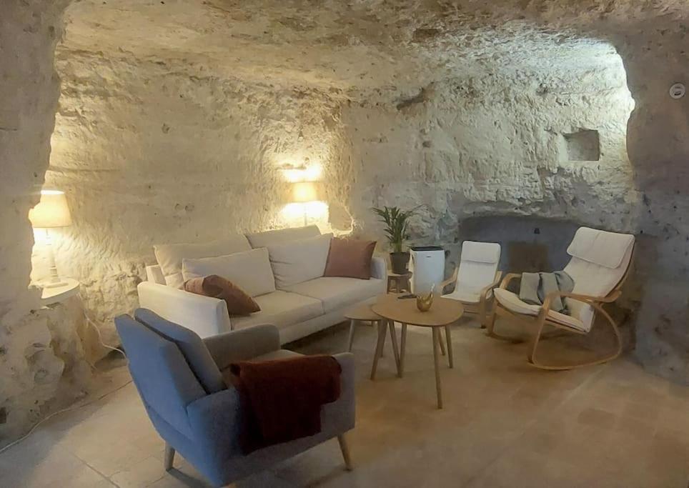 Troglo Entre Caves Et Chateaux Montlouis-sur-Loire Buitenkant foto